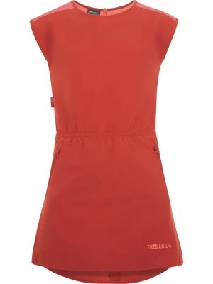 Zdjęcie produktu Trollkids Sukienka "Arendal" w kolorze czerwonym rozmiar: 104