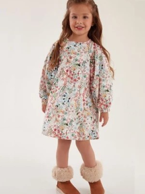 Zdjęcie produktu Sukienka dla dziewczynki z długim rękawem w kwiaty Up Baby