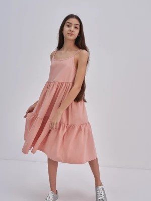 Zdjęcie produktu Sukienka dziewczęca bawełniana różowa Aldonka 702 BIG STAR