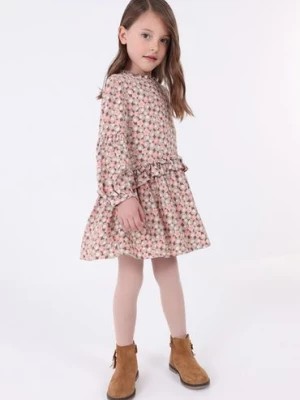 Zdjęcie produktu Sukienka dziewczęca z długim rękawem we wzory Mayoral