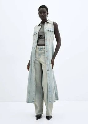 Zdjęcie produktu Sukienka dżinsowa z guzikami Mango