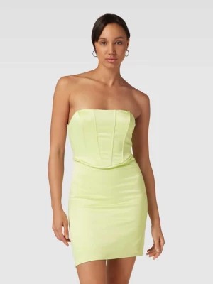 Zdjęcie produktu Sukienka gorsetowa w jednolitym kolorze z odkrytymi ramionami Gina Tricot
