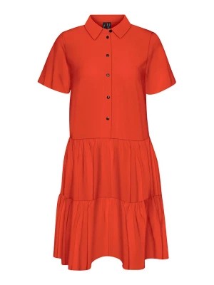 Zdjęcie produktu Vero Moda Sukienka "Jeanett" w kolorze czerwonym rozmiar: XS