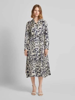 Zdjęcie produktu Sukienka jedwabna z wiązanym paskiem model ‘GAIA’ Weekend Max Mara