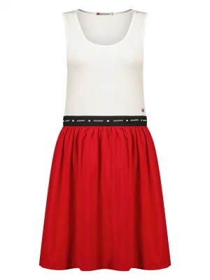 Zdjęcie produktu Geographical Norway Sukienka "Jodia" w kolorze biało-czerwonym rozmiar: L
