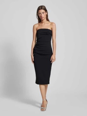 Zdjęcie produktu Sukienka koktajlowa o długości do kolan i kroju bez ramiączek SISTAGLAM
