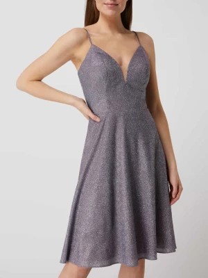 Zdjęcie produktu Sukienka koktajlowa z efektem błyszczącym luxuar