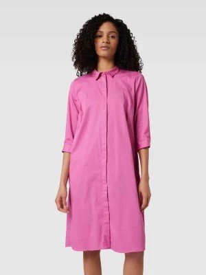 Zdjęcie produktu Sukienka koszulowa o długości do kolan z rękawem o dł. 3/4 milano italy