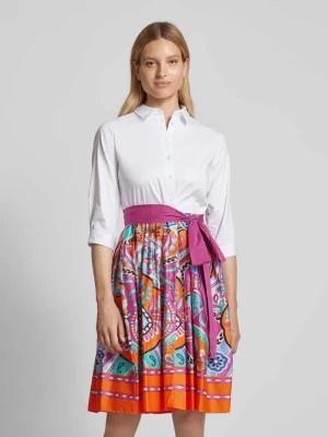 Zdjęcie produktu Sukienka koszulowa z wiązanym paskiem milano italy