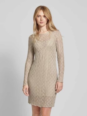 Zdjęcie produktu Sukienka lniana o długości do kolan z ażurowym wzorem Lauren Ralph Lauren