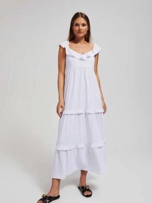 Zdjęcie produktu Sukienka maxi biała Moodo