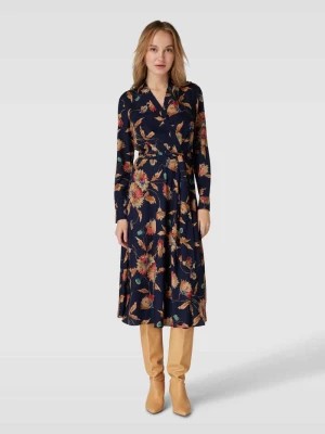Zdjęcie produktu Sukienka midi z dekoltem w serek model ‘ROWELLA’ Lauren Ralph Lauren