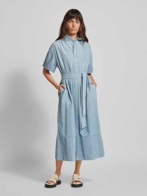 Zdjęcie produktu Sukienka midi z paskiem w talii Polo Ralph Lauren