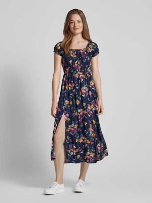 Zdjęcie produktu Sukienka midi z wiskozy z kwiatowym wzorem Apricot