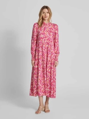 Zdjęcie produktu Sukienka midi z włóknami LENZING™ ECOVERO™ model ‘SALIRA’ YAS