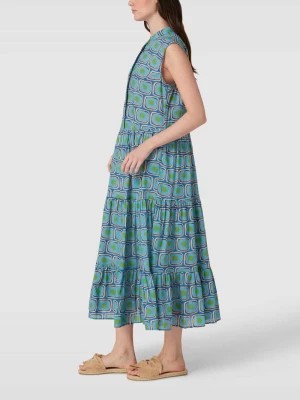 Zdjęcie produktu Sukienka midi ze wzorem na całej powierzchni model ‘Mila Long’ 0039 italy
