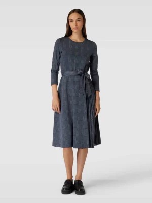 Zdjęcie produktu Sukienka midi ze wzorem w kratkę model ‘CURVATO’ Weekend Max Mara