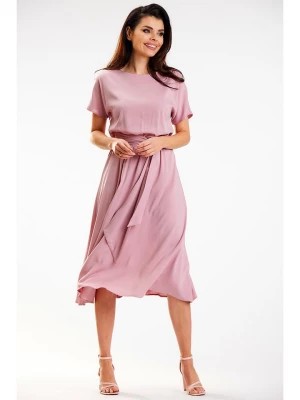 Zdjęcie produktu Awama Sukienka w kolorze jasnoróżowym rozmiar: M