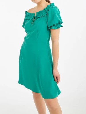 Zdjęcie produktu Naf Naf Sukienka w kolorze zielonym rozmiar: 34