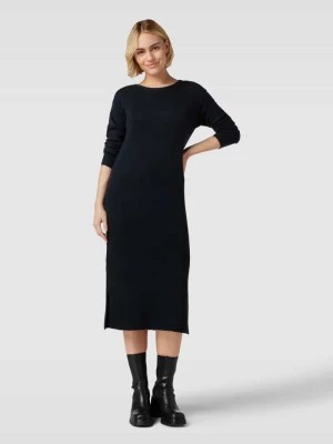 Zdjęcie produktu Sukienka z dzianiny z prążkowanym, okrągłym dekoltem model 'LEFILE' Vero Moda