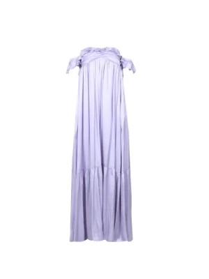 Zdjęcie produktu Sukienka z Satyny z Dużym Falbanem Aniye By