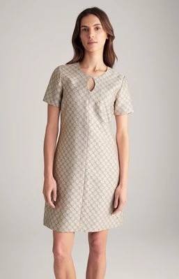 Zdjęcie produktu Sukienka żakardowa w beżowym kolorze ze wzorem Joop