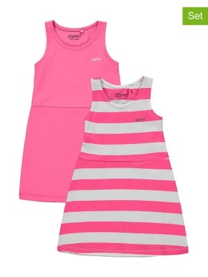Zdjęcie produktu ESPRIT Sukienki (2 szt.) w kolorze różowym rozmiar: 92