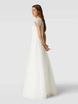 Zdjęcie produktu Suknia ślubna z kwiatową koronką luxuar