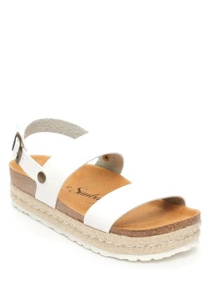 Zdjęcie produktu Sunbay Skórzane sandały "Kalmie" w kolorze białym rozmiar: 38