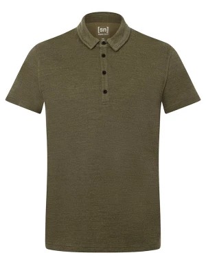 Zdjęcie produktu super.natural Koszulka polo w kolorze khaki rozmiar: M