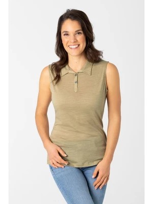 Zdjęcie produktu super.natural Koszulka polo w kolorze khaki rozmiar: XS