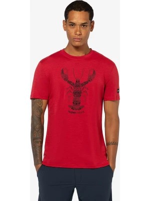 Zdjęcie produktu super.natural Koszulka "Tattooes Lobster" w kolorze czerwonym rozmiar: S
