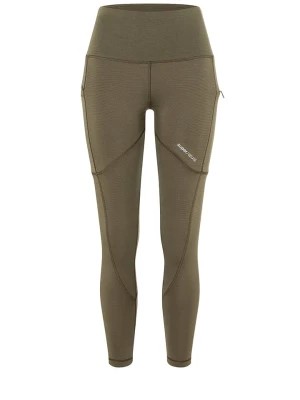 Zdjęcie produktu super.natural Legginsy sportowe "Alpine Active" w kolorze khaki rozmiar: L