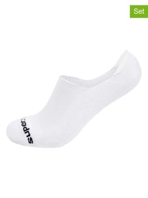 Zdjęcie produktu super.natural Skarpety-stopki (2 pary) "Invisible Socks" w kolorze białym rozmiar: 42-45