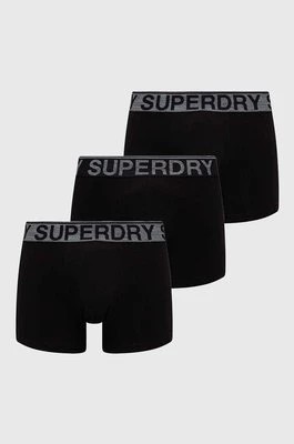 Zdjęcie produktu Superdry bokserki 3-pack męskie kolor czarny