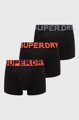 Zdjęcie produktu Superdry bokserki 3-pack męskie kolor czarny