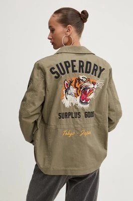 Zdjęcie produktu Superdry kurtka bawełniana kolor zielony przejściowa W5011762A-NY8