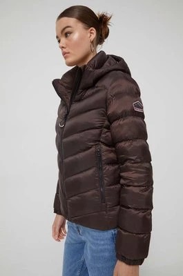 Zdjęcie produktu Superdry kurtka damska kolor brązowy zimowa