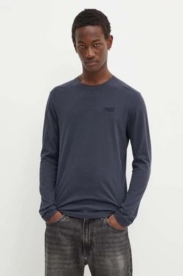 Zdjęcie produktu Superdry longsleeve bawełniany kolor granatowy gładki M6010857A-C3I