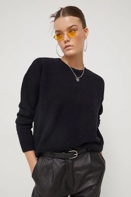 Zdjęcie produktu Superdry sweter z domieszką wełny damski kolor czarny
