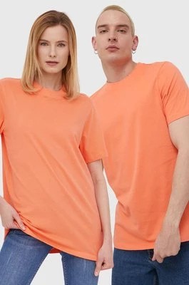 Zdjęcie produktu Superdry t-shirt bawełniany kolor pomarańczowy gładki