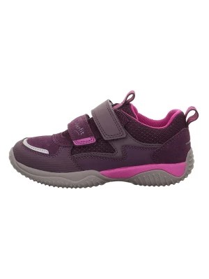 Zdjęcie produktu superfit Skórzane sneakersy "Storm" w kolorze fioletowym rozmiar: 32