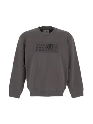 Zdjęcie produktu Sweatshirt z Długim Rękawem w Kolorze Gliny MM6 Maison Margiela