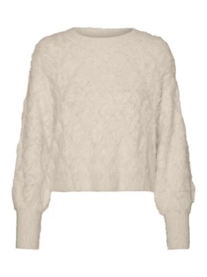 Zdjęcie produktu Vero Moda Sweter "Effy" w kolorze beżowym rozmiar: XL