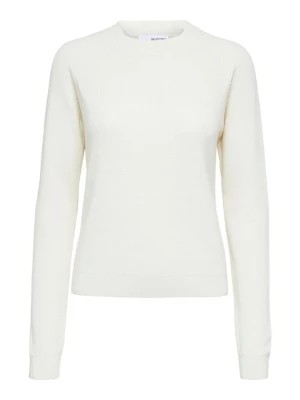 Zdjęcie produktu SELECTED FEMME Sweter "Elinna" w kolorze białym rozmiar: XXL