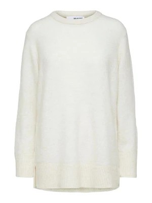 Zdjęcie produktu SELECTED FEMME Sweter "Litti" w kolorze białym rozmiar: S