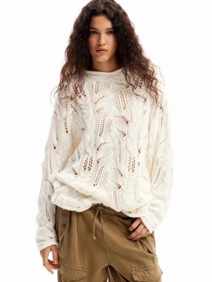 Zdjęcie produktu Sweter oversize w ażurowy wzór Desigual