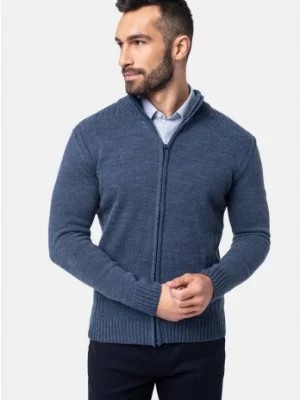 Zdjęcie produktu sweter vincent rozpinany niebieska Recman