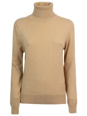 Zdjęcie produktu Sweter w kolorze Camel z naszywkami w kratkę na łokciach Barbour