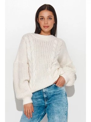 Zdjęcie produktu numinou Sweter w kolorze kremowym rozmiar: onesize